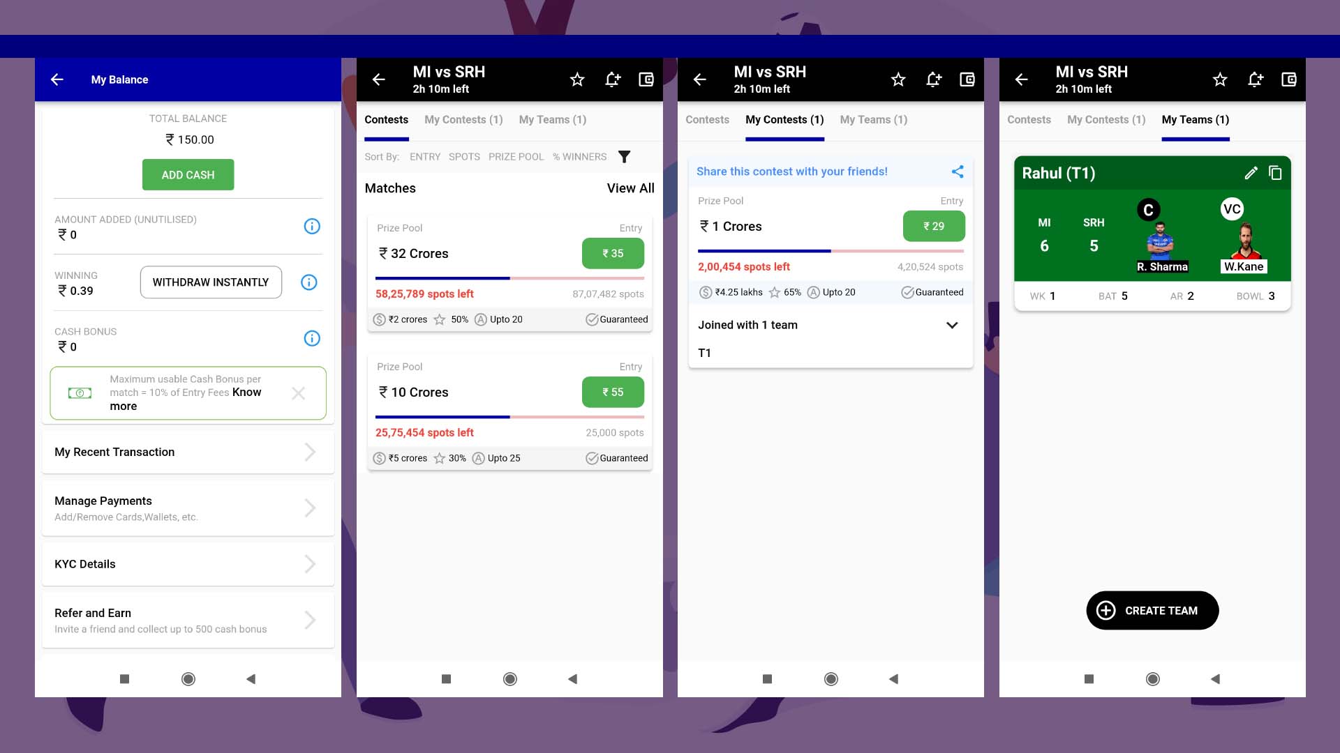 Dream Sports 11 Fantasy, Contest, Matches, Rewards Flutter Mobile
